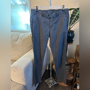 Hiltl Men’s Dress Pants Gray 33x33 EU 48 Made in Romania Luxury German